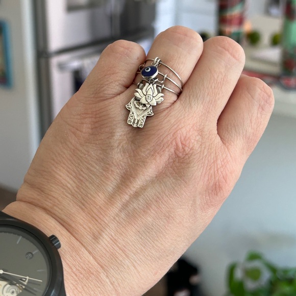 Silver Charm Rings Set - Picture 4 of 7